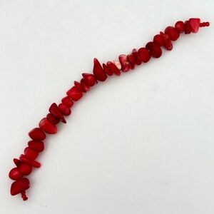 𝅺As Low As $2 Red Bamboo Coral Chip Beads 6 - 12mm (31)